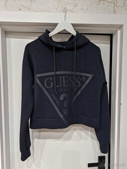 Guess cierno zlata a namornicka modra logovana mikina - 6
