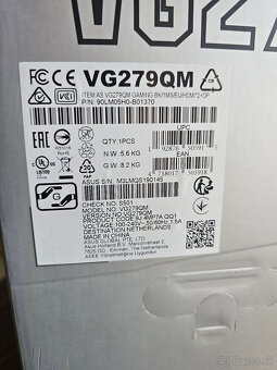 Herný monitor ASUS VG279 – 27" Full HD, 280Hz, IPS - 6
