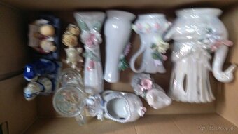 Predám keramické sošky a po striebrene jablko - 6