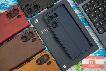 Zatváracie puzdro s bočným pásikom pre Xiaomi, Redmi a Poco - 6