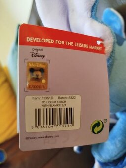 Plyšový Stitch s dečkou - nový s visačkou - 6