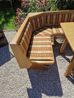 Rohová lavica, jedálenský set - 6