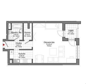 PNORF - 2i byt s panoramatickou loggiou, Perla Ružinova - 6