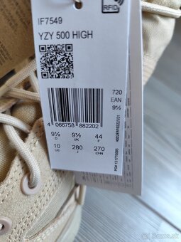 Adidas Yeezy 500 High Boots Utility Sand, veľkosť 44 - 6