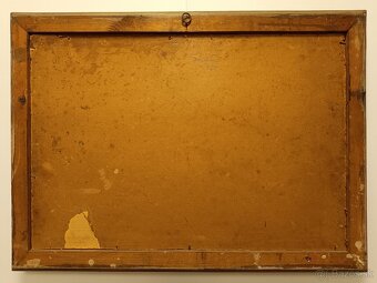 Obraz Boží muka 1950, olejomalba 58x80 - 6