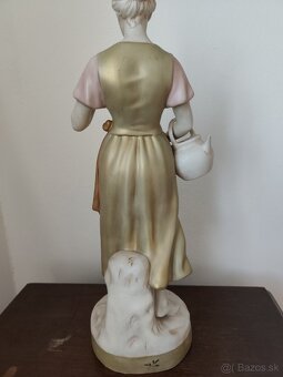 Royal dux veľká porcelánová socha žena s jablkami 52 cm - 6