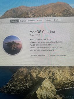 Stolný Apple iMac 21,5inch 2012 / 8GB/1TB - 6
