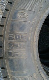 4 ks letné pneu Kleber 205/75 R16C - 6