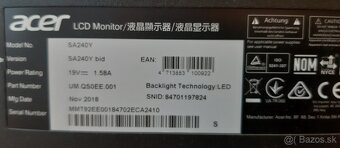 Predám monitory Acer B246HL, Fujitsu B24-8T Pro, Acer SA240Y - 6