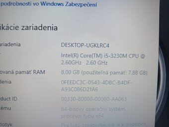predám Dell Latitude e5530 / Intel core i5 / 8gb ram / ssd - 6