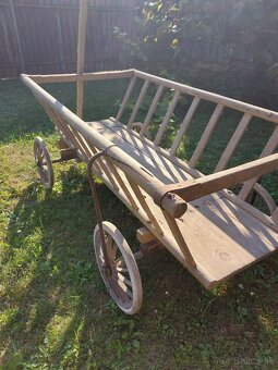 Starožitný záhradný vozík - 6