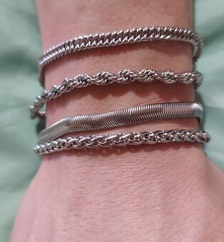 pánske náramky chir.ocel 3 ks - 6