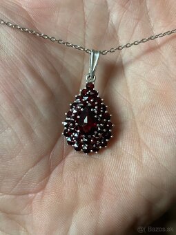 Náhrdelník s českým granátom - 6