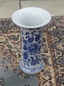 dekoratívne porcelánové vázy a kvetináče v štýle modro-biele - 6