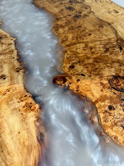 jedálenský stôl epoxidový stôl masívny stôl - 6