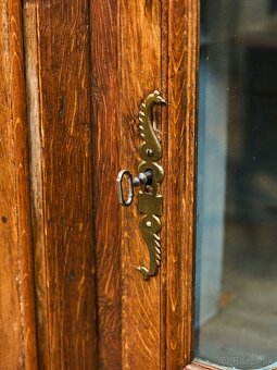 Vyrezávaná lutyšská dubová knižnica z 19. storočia - 6