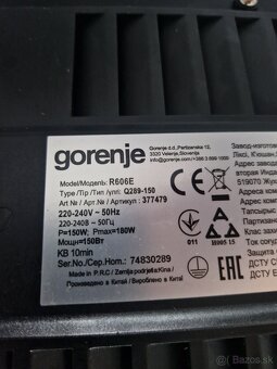 Predám nárezový stroj / krájač gorenje r606e - 6