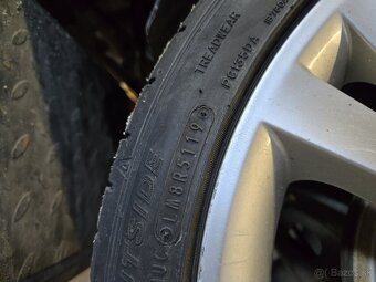 Hliníkové disky 5x100 + letné pneu 215/40r17 - 6
