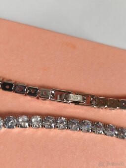 Tenisový náramok zo striebra 925 - 6