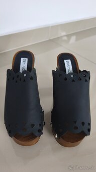 Kožené dreváky čierne, Steve Madden, veľkosť 3 - 6