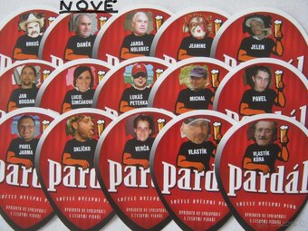 55x pivní etikety PARDÁL České Budějovice Budvar rok 2011 - 6