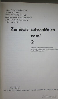 knihy Zemepis zahranicních zemí I. a II. - 6