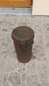 Nemecky vojensky obal na plynovú masku. - 6