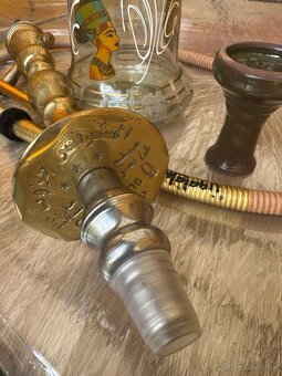 Predám novú egyptskú vodnú fajku (vyrobenú z mosadze). - 6