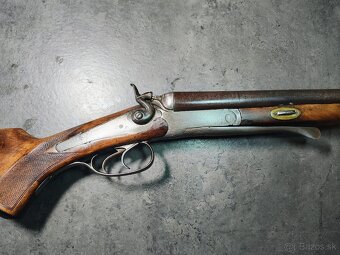 Historická lancasterová brokovnica Lindenburg - pred r. 1890 - 6