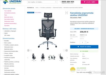 Kancelárska ergonomická stolička UNIZDRAV - 6