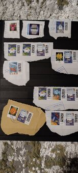 Poštove známky na obalkach - 6