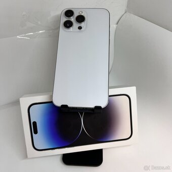 iPhone 14 PRO MAX 128GB SILVER - STAV AKO NOVÝ - ZÁRUKA - 6
