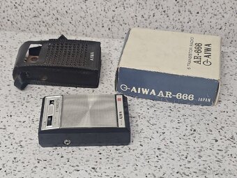 Rarita - ROK 1966 / Tranzistorové Radio AIWA AR-666 + BOX - 6