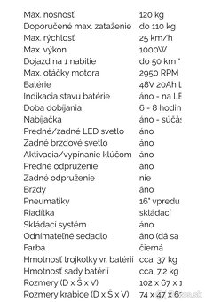 Elektrická trojkolka pre ZŤP Runner 800 Plus - 6