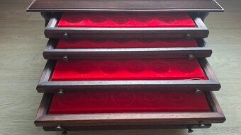 Drevená kazeta na 100 ks mincí - 6