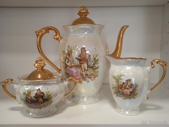 PORCELÁNOVÁ SOUPRAVA silně zlaceno - 6