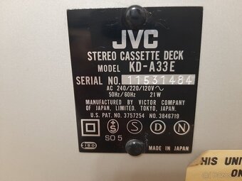Vintage Casette Deck JVC KD-A33E - 6
