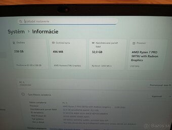Lenovo L13 AMD RYZEN 7PRO 5875 32GB ram - 6