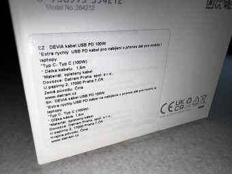 Devia kábel USB-C Extreme speed 100W PD 1.5m - 6