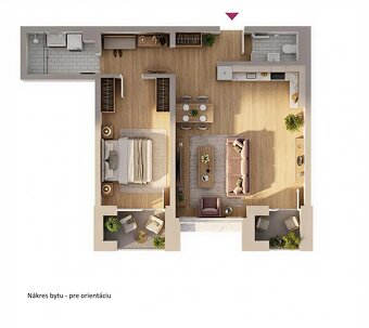 🏡 Moderný 2-izbový byt, 2x loggia, parking - Dúbravka - 6