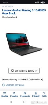 Herný notebook Lenovo - 6