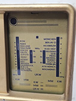TE-KA-DE Z483 》Starožitné elektronkové radio 》bakelit Tekade - 6