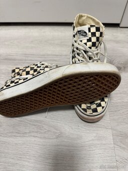 Originálne Vans 44 | Biele v károvanom vzore | Štýlové a zac - 6