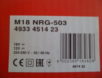 Nová AKU sada Milwaukee M18 NRG-503 - 6