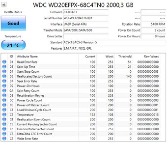 3,5" HDD WD Red Plus 2TB - 6