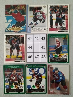 Hokejové kartičky Colorado mix 2 - 6