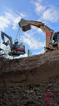Výkopové a zemné práce minibagrom doprava - 6