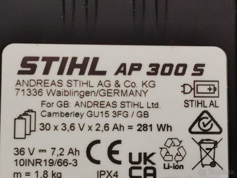 Stihl baterie ap 300 s rok 2025 - 6