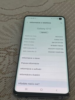 Predám Samsung galaxy S10 128gb Top stav - 6