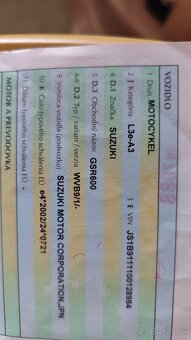 Predám SUZUKI 600 GSR - 6